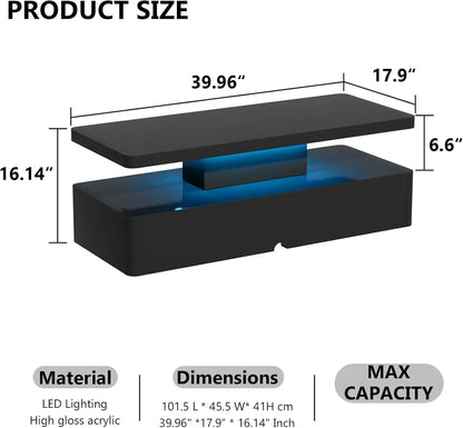 Lumos LED Modern Coffee Table